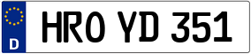 Trailer License Plate